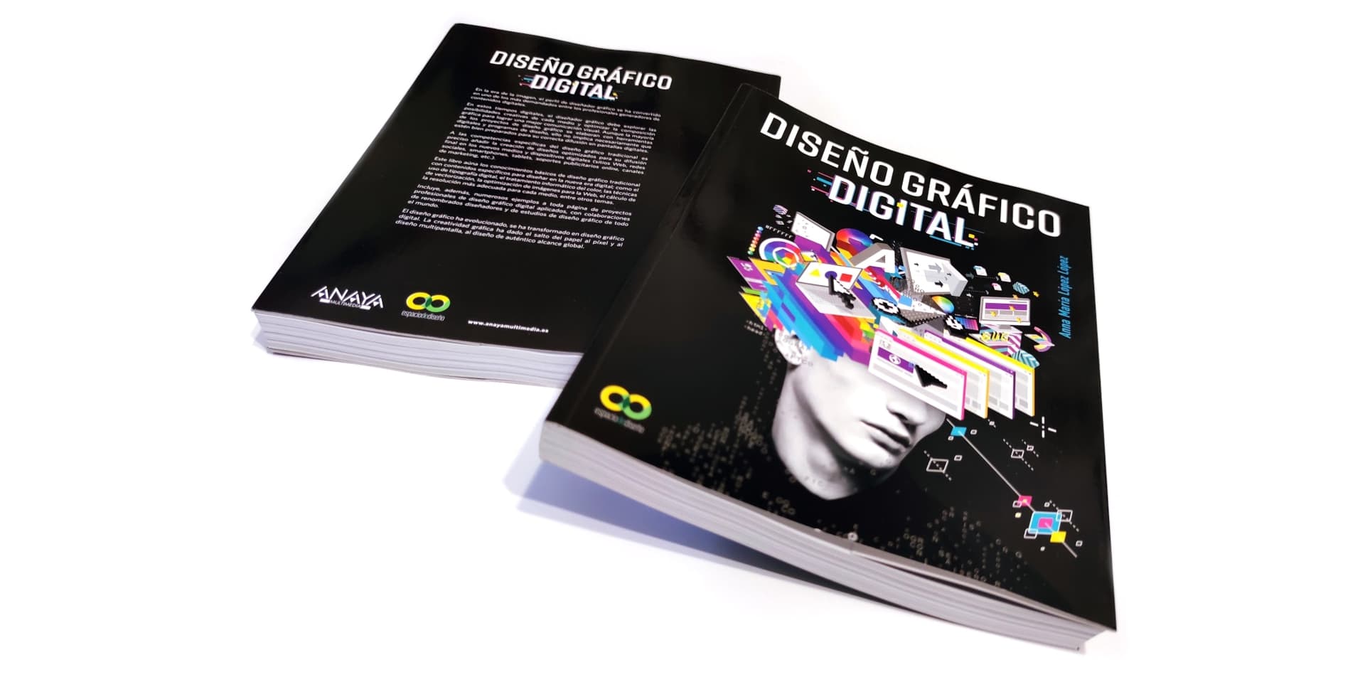 2 ejemplares del libro DISEÑO GRÁFICO DIGITAL